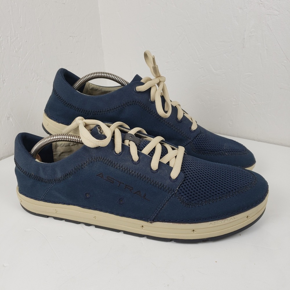 Astral Brewer Men's 12.5 Navy Blue Water Shoes Cordura Mesh Sneakers G.15 Rubber
